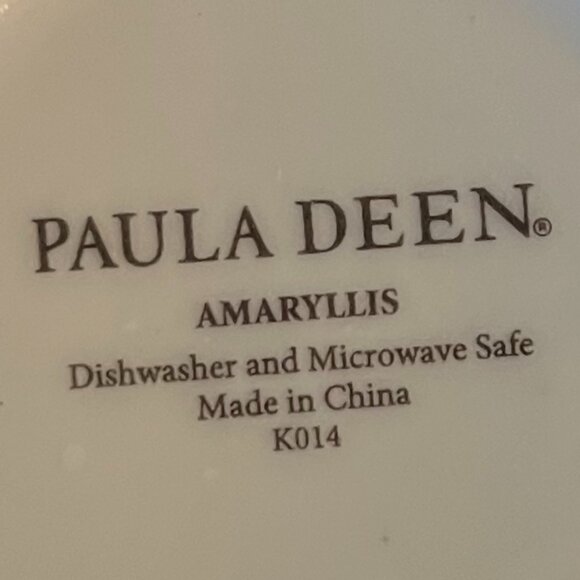 Paula Deen AMARYLLIS Mauve Pink Floral Ceramic Teacup Coffee Cup Mug - Picture 10 of 10